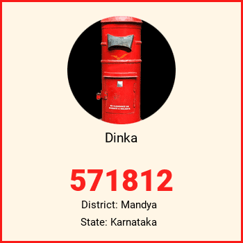Dinka pin code, district Mandya in Karnataka