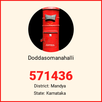 Doddasomanahalli pin code, district Mandya in Karnataka