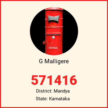 G Malligere pin code, district Mandya in Karnataka