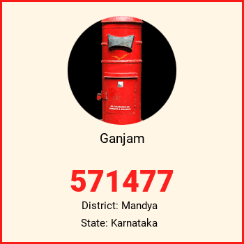 Ganjam pin code, district Mandya in Karnataka