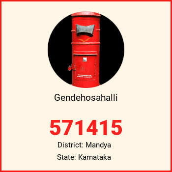 Gendehosahalli pin code, district Mandya in Karnataka