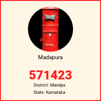 Madapura pin code, district Mandya in Karnataka