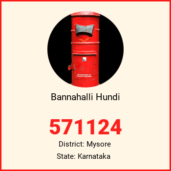 Bannahalli Hundi pin code, district Mysore in Karnataka