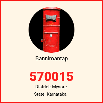 Bannimantap pin code, district Mysore in Karnataka