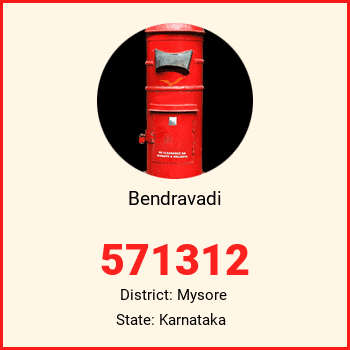 Bendravadi pin code, district Mysore in Karnataka