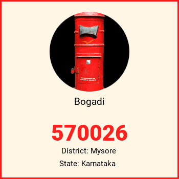 Bogadi pin code, district Mysore in Karnataka
