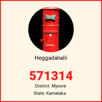 Heggadahalli pin code, district Mysore in Karnataka