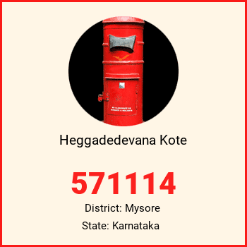 Heggadedevana Kote pin code, district Mysore in Karnataka