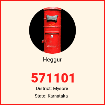 Heggur pin code, district Mysore in Karnataka