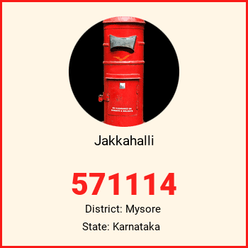 Jakkahalli pin code, district Mysore in Karnataka