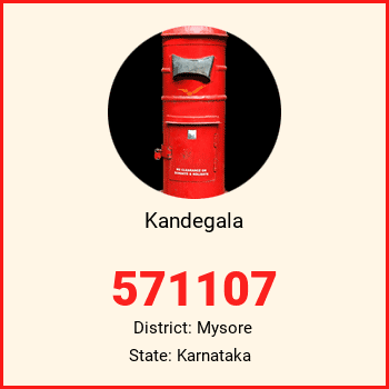 Kandegala pin code, district Mysore in Karnataka