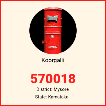 Koorgalli pin code, district Mysore in Karnataka