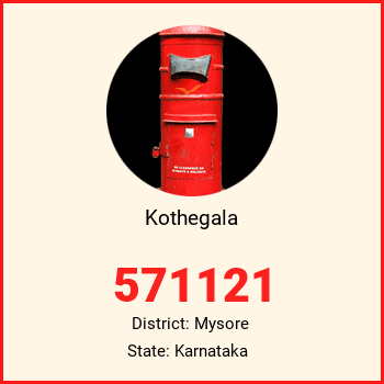 Kothegala pin code, district Mysore in Karnataka