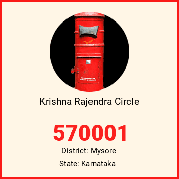 Krishna Rajendra Circle pin code, district Mysore in Karnataka