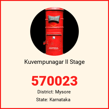 Kuvempunagar II Stage pin code, district Mysore in Karnataka