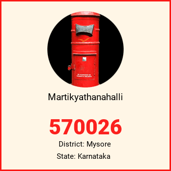 Martikyathanahalli pin code, district Mysore in Karnataka