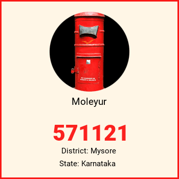 Moleyur pin code, district Mysore in Karnataka