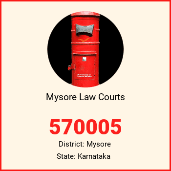 Mysore Law Courts pin code, district Mysore in Karnataka