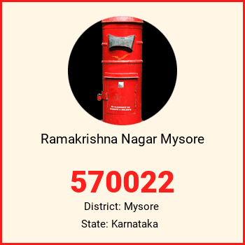 Ramakrishna Nagar Mysore pin code, district Mysore in Karnataka