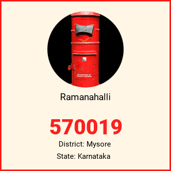 Ramanahalli pin code, district Mysore in Karnataka
