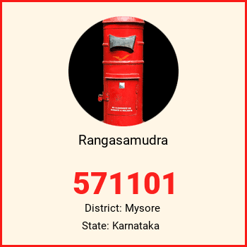 Rangasamudra pin code, district Mysore in Karnataka