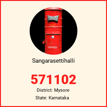 Sangarasettihalli pin code, district Mysore in Karnataka