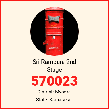 Sri Rampura 2nd Stage pin code, district Mysore in Karnataka