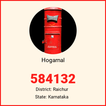 Hogarnal pin code, district Raichur in Karnataka
