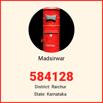 Madsirwar pin code, district Raichur in Karnataka