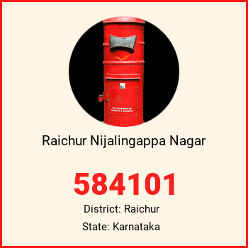 Raichur Nijalingappa Nagar pin code, district Raichur in Karnataka