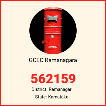 GCEC Ramanagara pin code, district Ramanagar in Karnataka