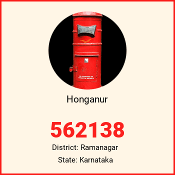 Honganur pin code, district Ramanagar in Karnataka