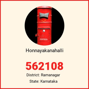 Honnayakanahalli pin code, district Ramanagar in Karnataka
