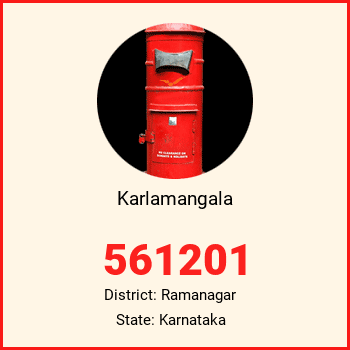 Karlamangala pin code, district Ramanagar in Karnataka