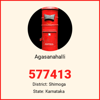 Agasanahalli pin code, district Shimoga in Karnataka