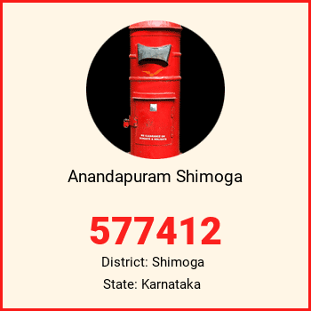 Anandapuram Shimoga pin code, district Shimoga in Karnataka