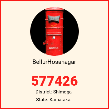 BellurHosanagar pin code, district Shimoga in Karnataka