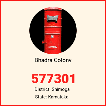 Bhadra Colony pin code, district Shimoga in Karnataka