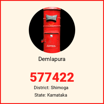 Demlapura pin code, district Shimoga in Karnataka