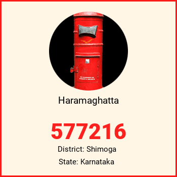 Haramaghatta pin code, district Shimoga in Karnataka