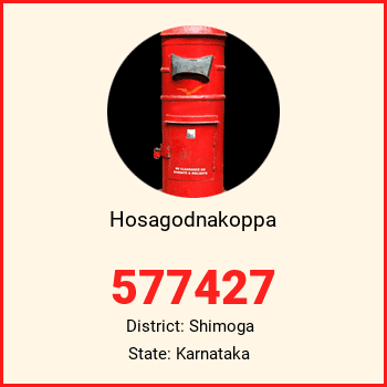Hosagodnakoppa pin code, district Shimoga in Karnataka