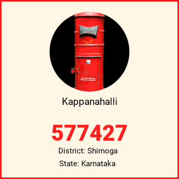 Kappanahalli pin code, district Shimoga in Karnataka