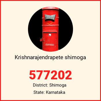 Krishnarajendrapete shimoga pin code, district Shimoga in Karnataka