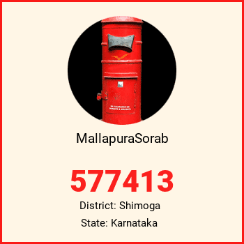MallapuraSorab pin code, district Shimoga in Karnataka