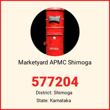 Marketyard APMC Shimoga pin code, district Shimoga in Karnataka