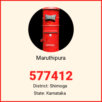 Maruthipura pin code, district Shimoga in Karnataka