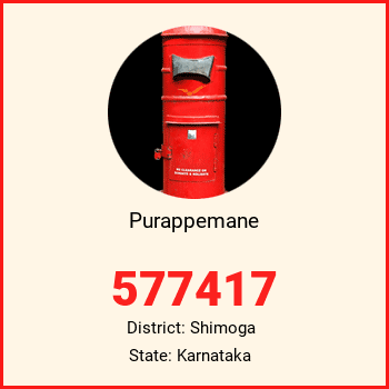 Purappemane pin code, district Shimoga in Karnataka
