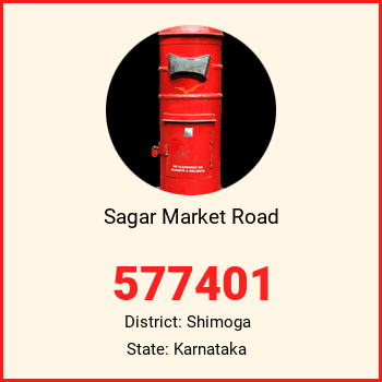 Sagar Market Road pin code, district Shimoga in Karnataka