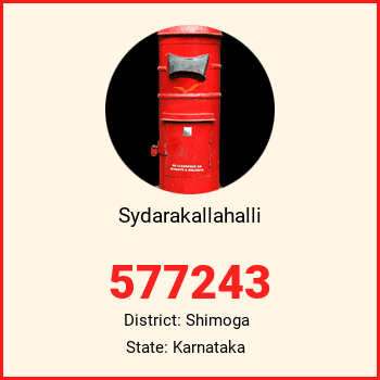 Sydarakallahalli pin code, district Shimoga in Karnataka