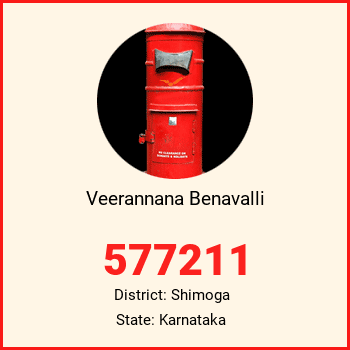 Veerannana Benavalli pin code, district Shimoga in Karnataka